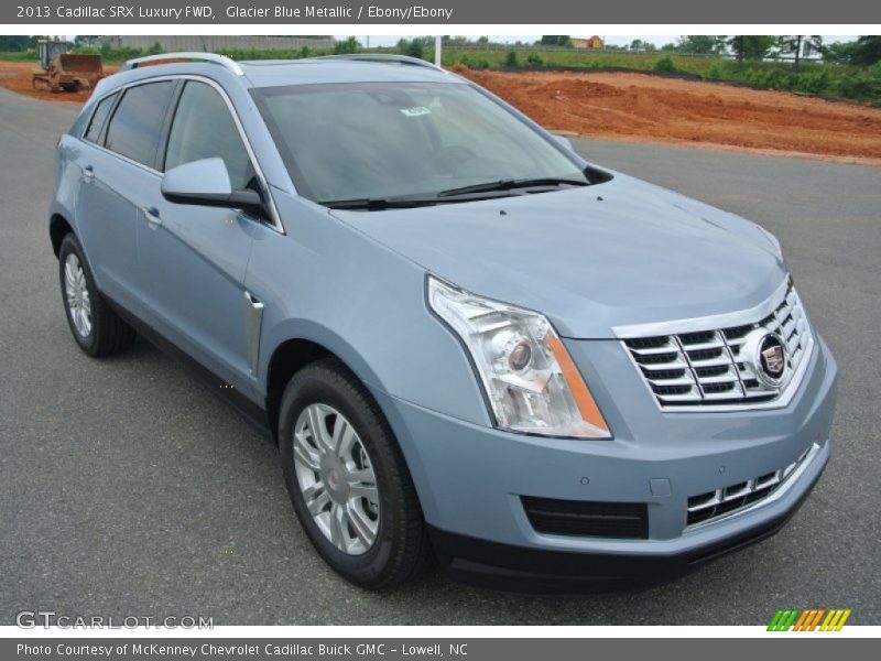 Glacier Blue Metallic / Ebony/Ebony 2013 Cadillac SRX Luxury FWD