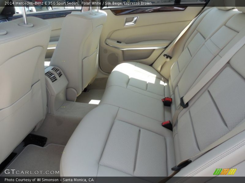 Polar White / Silk Beige/Espresso Brown 2014 Mercedes-Benz E 350 Sport Sedan
