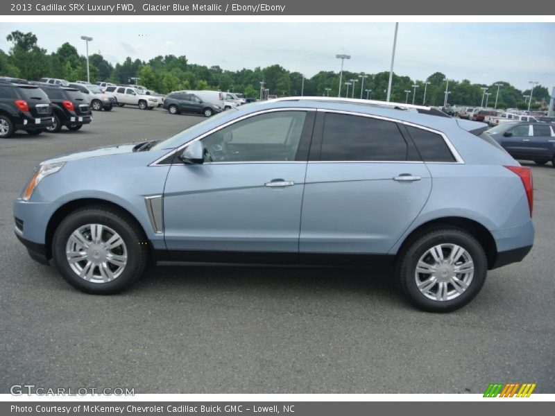 Glacier Blue Metallic / Ebony/Ebony 2013 Cadillac SRX Luxury FWD