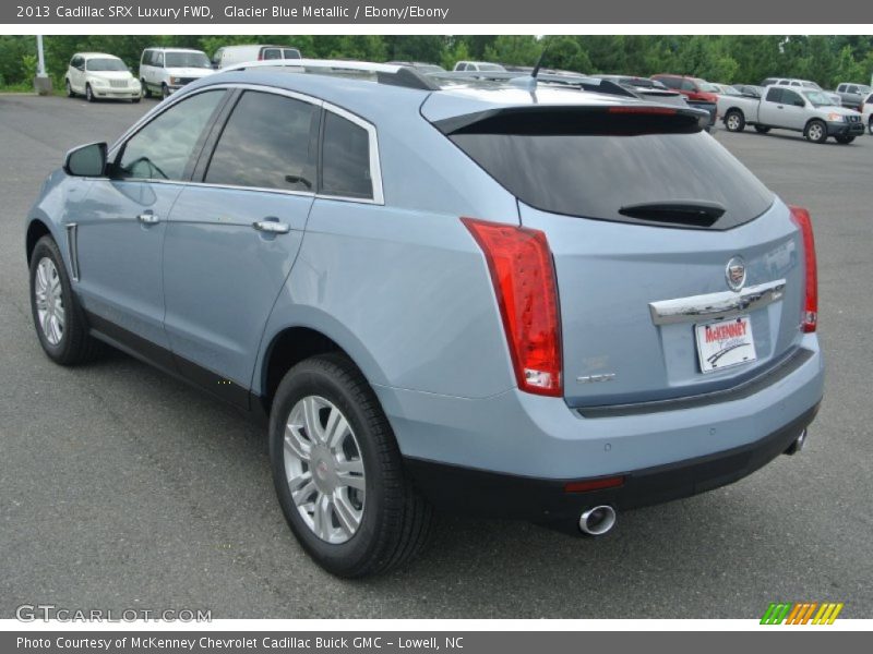 Glacier Blue Metallic / Ebony/Ebony 2013 Cadillac SRX Luxury FWD