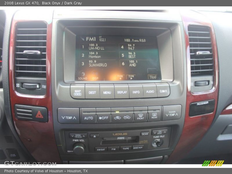 Black Onyx / Dark Gray 2008 Lexus GX 470