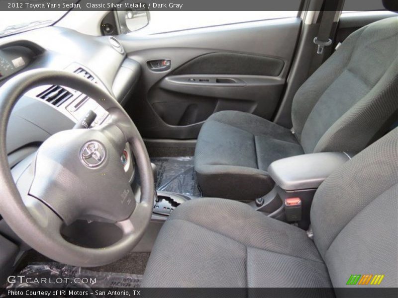 Classic Silver Metallic / Dark Gray 2012 Toyota Yaris Sedan