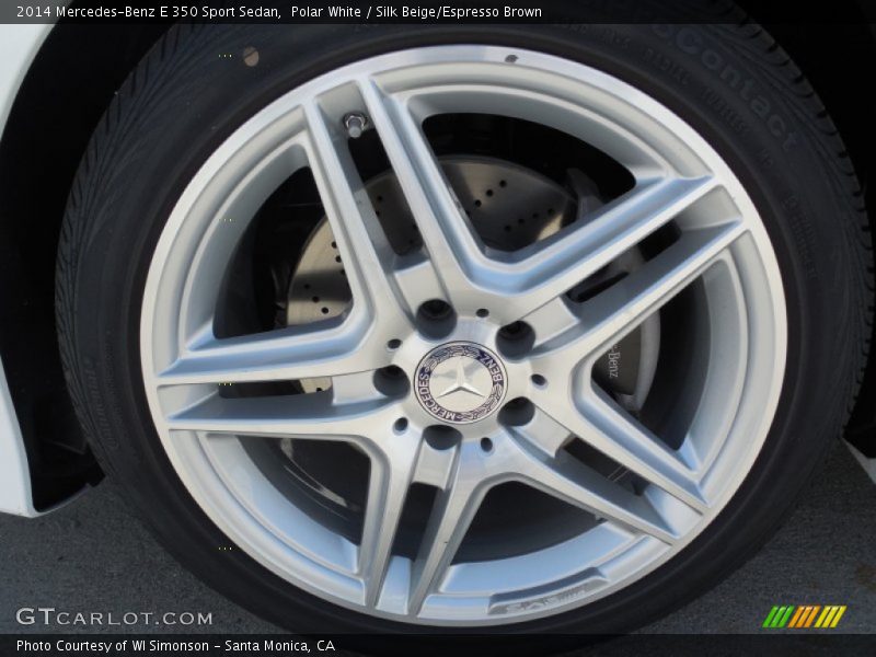 Polar White / Silk Beige/Espresso Brown 2014 Mercedes-Benz E 350 Sport Sedan