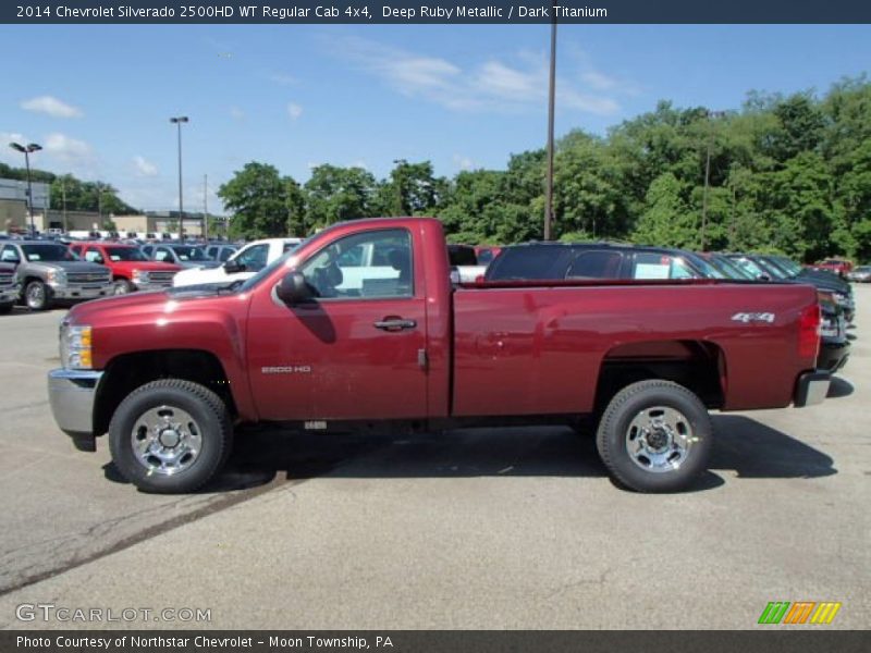  2014 Silverado 2500HD WT Regular Cab 4x4 Deep Ruby Metallic