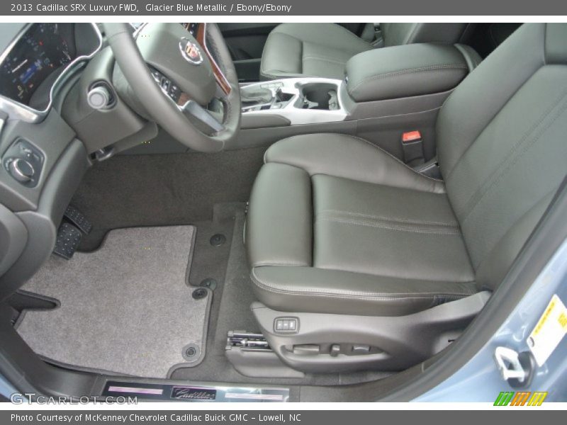 Glacier Blue Metallic / Ebony/Ebony 2013 Cadillac SRX Luxury FWD
