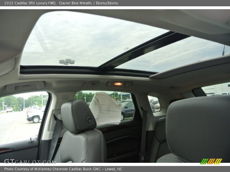 Glacier Blue Metallic / Ebony/Ebony 2013 Cadillac SRX Luxury FWD