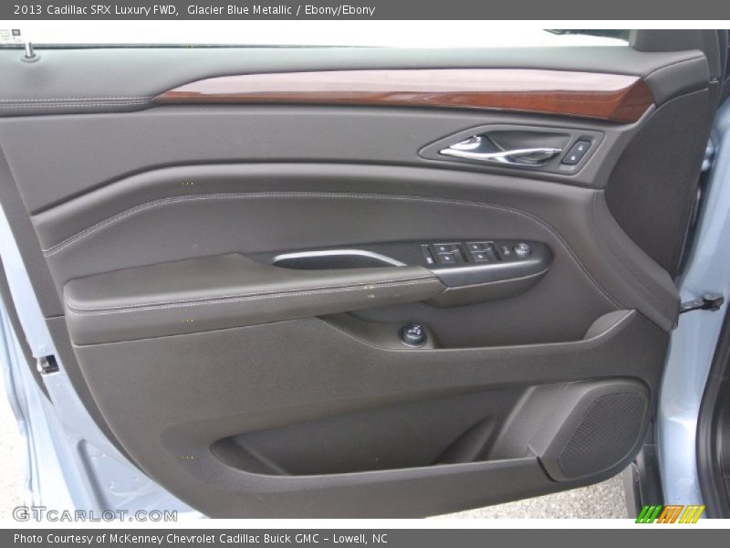 Glacier Blue Metallic / Ebony/Ebony 2013 Cadillac SRX Luxury FWD