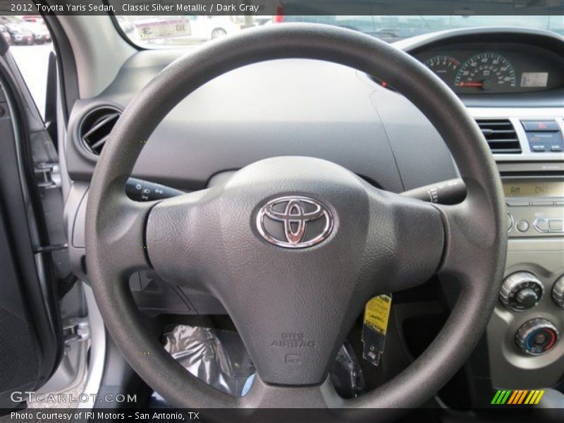Classic Silver Metallic / Dark Gray 2012 Toyota Yaris Sedan