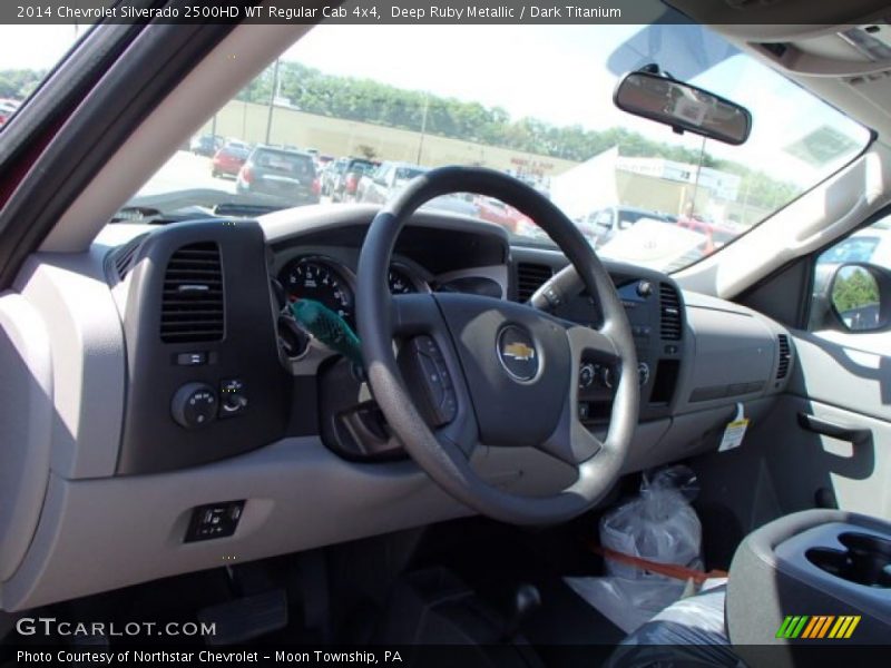 Deep Ruby Metallic / Dark Titanium 2014 Chevrolet Silverado 2500HD WT Regular Cab 4x4