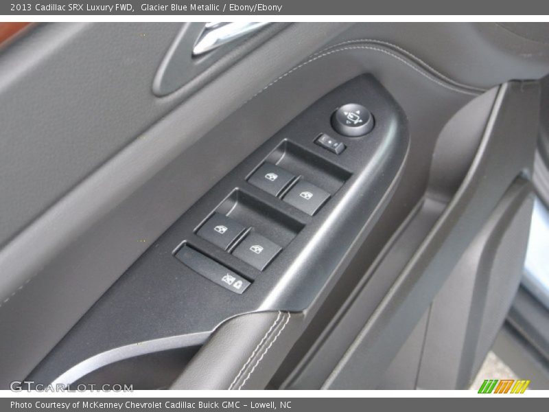 Glacier Blue Metallic / Ebony/Ebony 2013 Cadillac SRX Luxury FWD