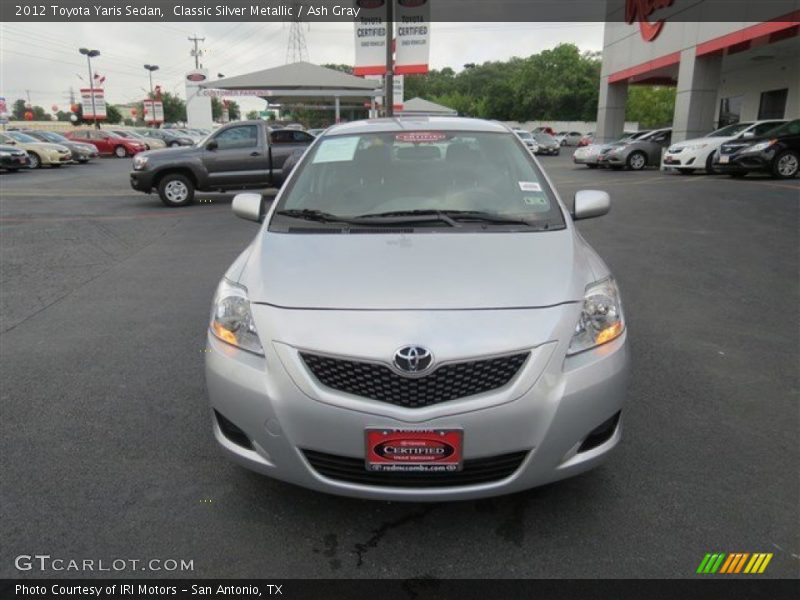 Classic Silver Metallic / Ash Gray 2012 Toyota Yaris Sedan