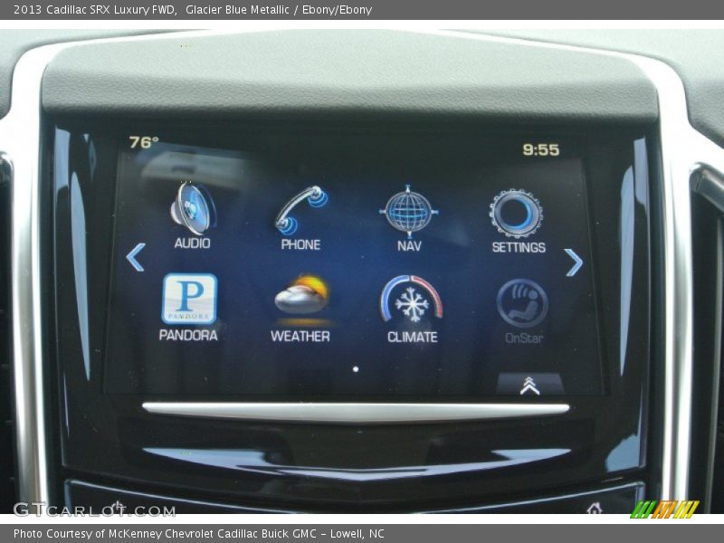 Glacier Blue Metallic / Ebony/Ebony 2013 Cadillac SRX Luxury FWD