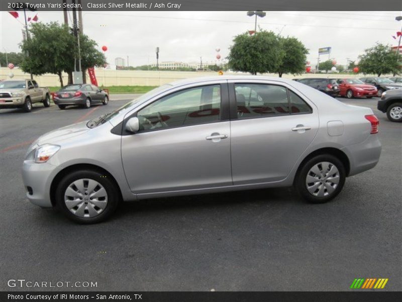 Classic Silver Metallic / Ash Gray 2012 Toyota Yaris Sedan