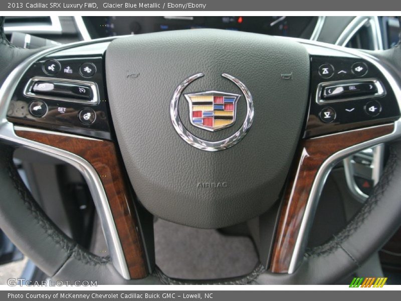 Glacier Blue Metallic / Ebony/Ebony 2013 Cadillac SRX Luxury FWD