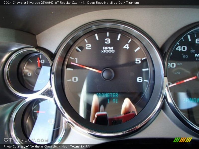 Deep Ruby Metallic / Dark Titanium 2014 Chevrolet Silverado 2500HD WT Regular Cab 4x4