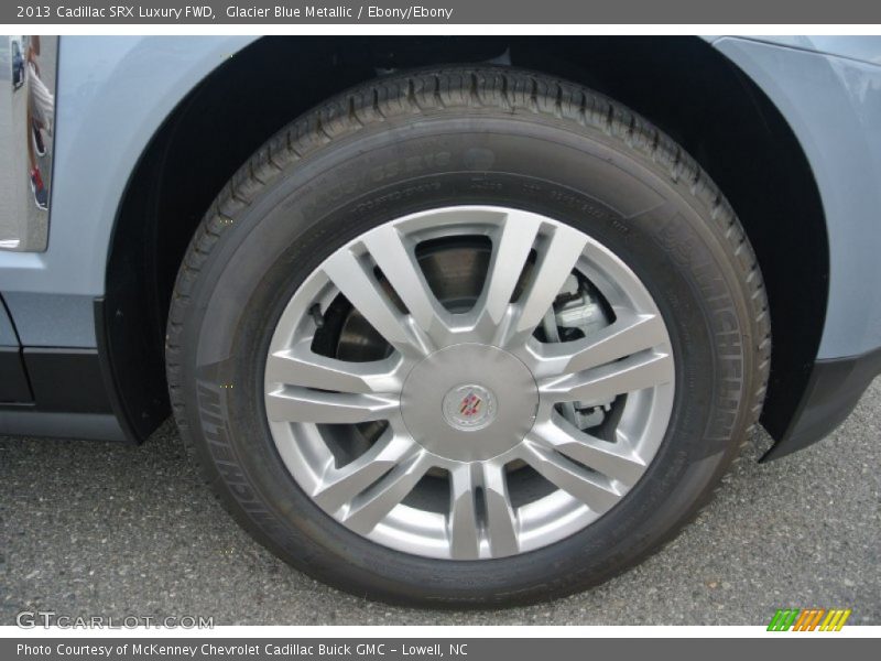 Glacier Blue Metallic / Ebony/Ebony 2013 Cadillac SRX Luxury FWD