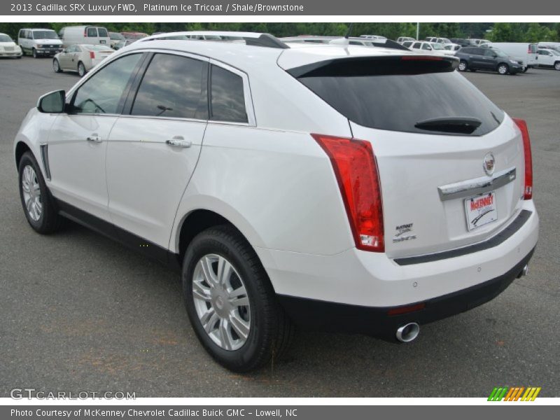 Platinum Ice Tricoat / Shale/Brownstone 2013 Cadillac SRX Luxury FWD