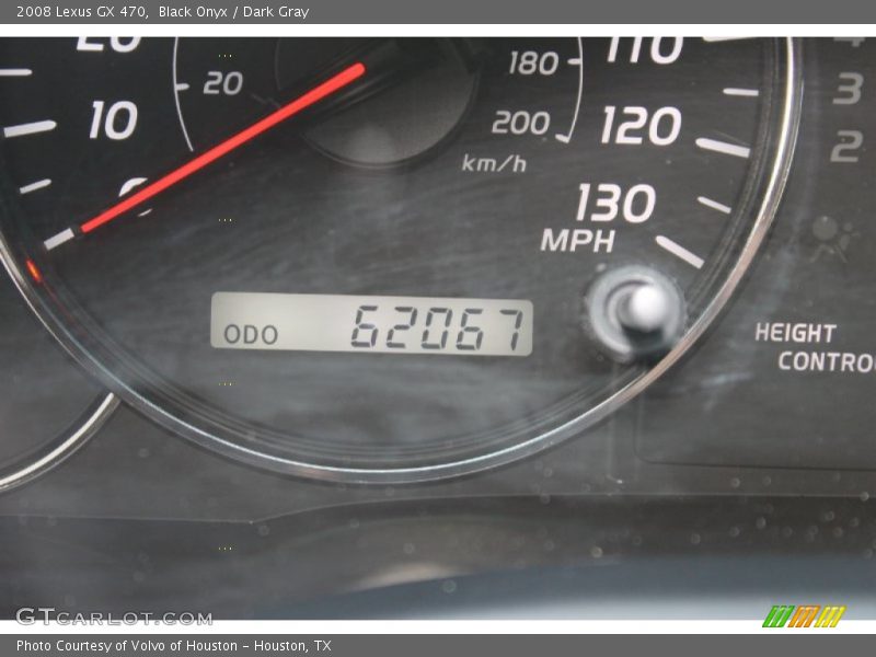 Black Onyx / Dark Gray 2008 Lexus GX 470