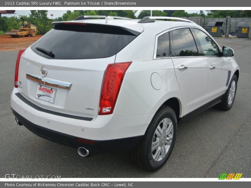 Platinum Ice Tricoat / Shale/Brownstone 2013 Cadillac SRX Luxury FWD