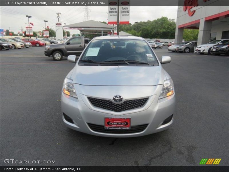 Classic Silver Metallic / Dark Gray 2012 Toyota Yaris Sedan