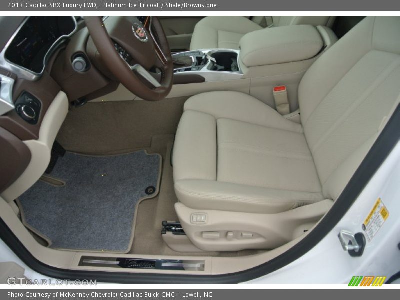 Platinum Ice Tricoat / Shale/Brownstone 2013 Cadillac SRX Luxury FWD