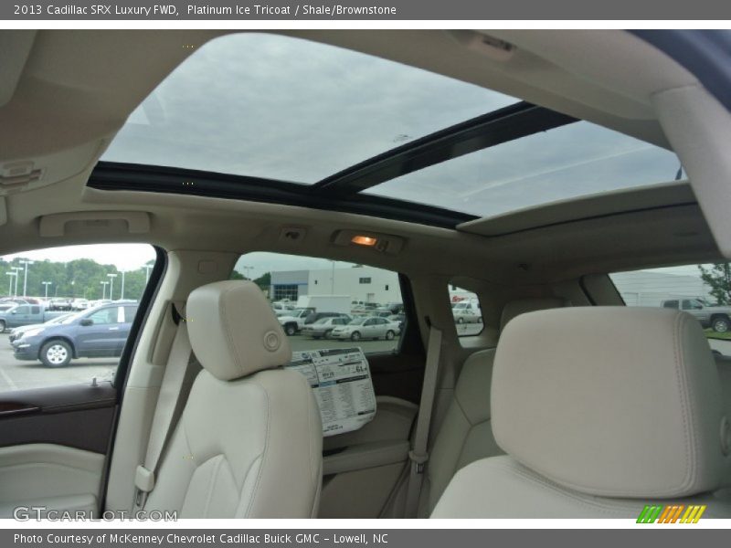 Platinum Ice Tricoat / Shale/Brownstone 2013 Cadillac SRX Luxury FWD