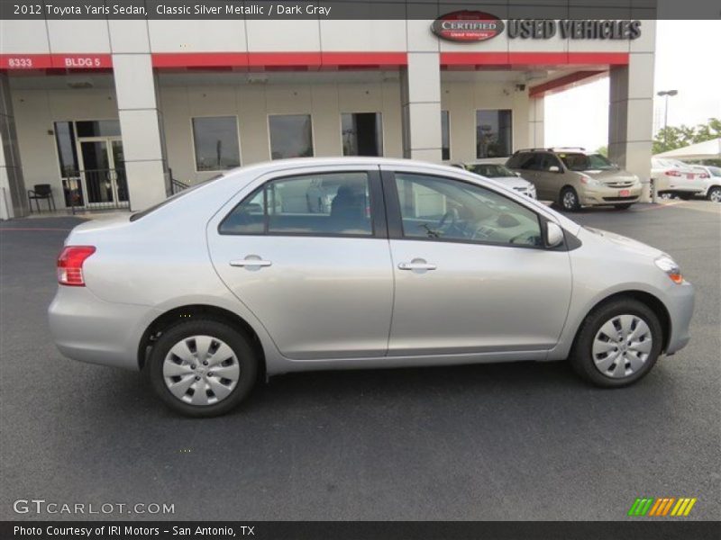 Classic Silver Metallic / Dark Gray 2012 Toyota Yaris Sedan