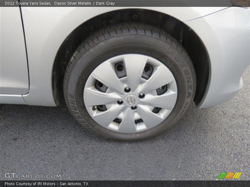 Classic Silver Metallic / Dark Gray 2012 Toyota Yaris Sedan