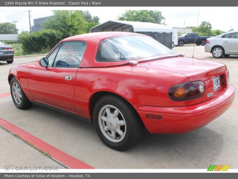 Classic Red / Black 1990 Mazda MX-5 Miata Roadster