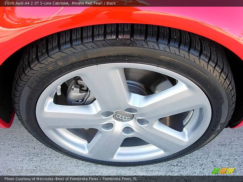 Misano Red Pearl / Black 2008 Audi A4 2.0T S-Line Cabriolet