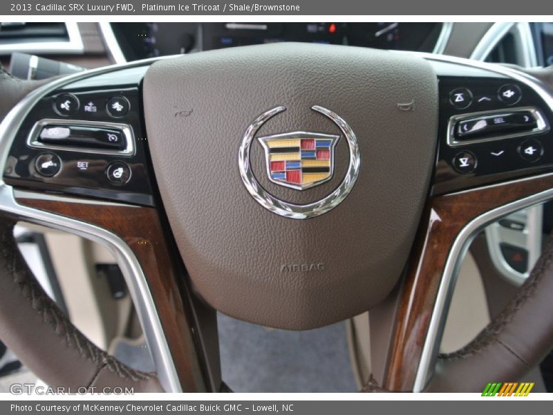 Platinum Ice Tricoat / Shale/Brownstone 2013 Cadillac SRX Luxury FWD