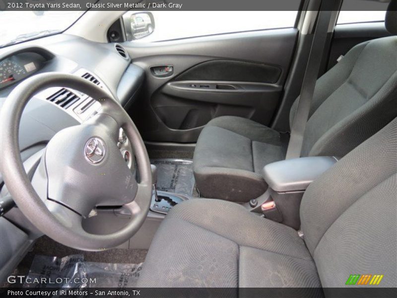 Classic Silver Metallic / Dark Gray 2012 Toyota Yaris Sedan