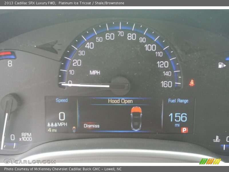 Platinum Ice Tricoat / Shale/Brownstone 2013 Cadillac SRX Luxury FWD