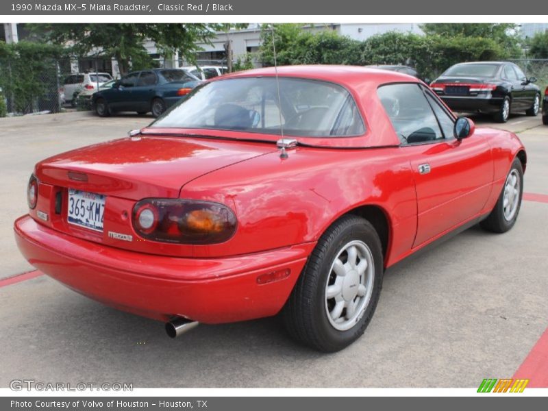 Classic Red / Black 1990 Mazda MX-5 Miata Roadster