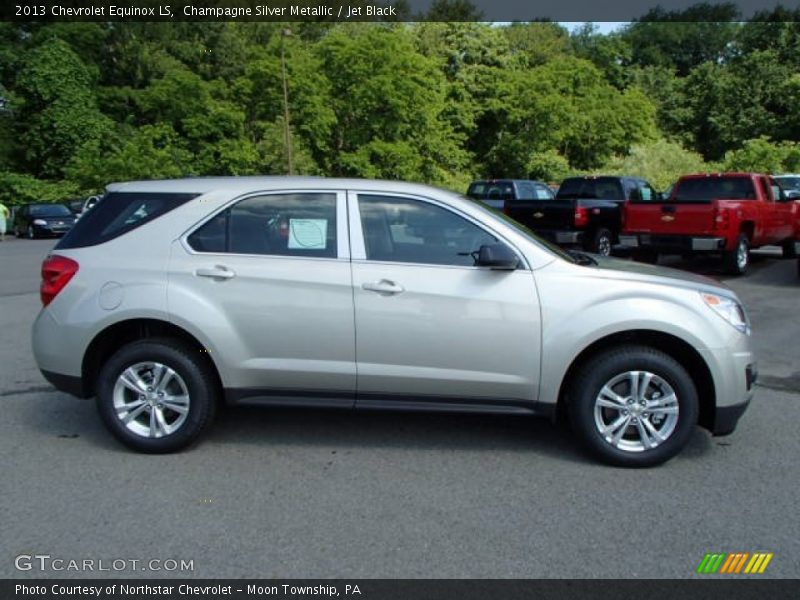 Champagne Silver Metallic / Jet Black 2013 Chevrolet Equinox LS