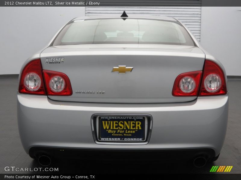 Silver Ice Metallic / Ebony 2012 Chevrolet Malibu LTZ