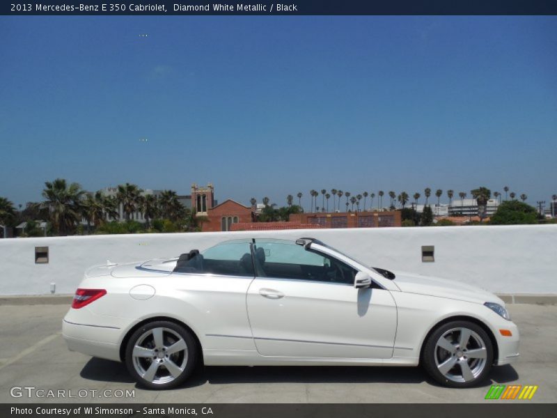 Diamond White Metallic / Black 2013 Mercedes-Benz E 350 Cabriolet