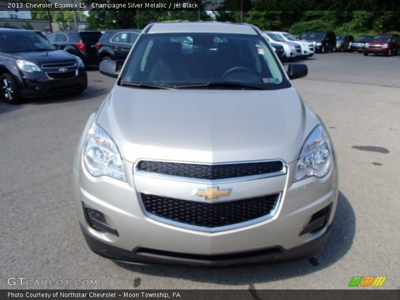 Champagne Silver Metallic / Jet Black 2013 Chevrolet Equinox LS