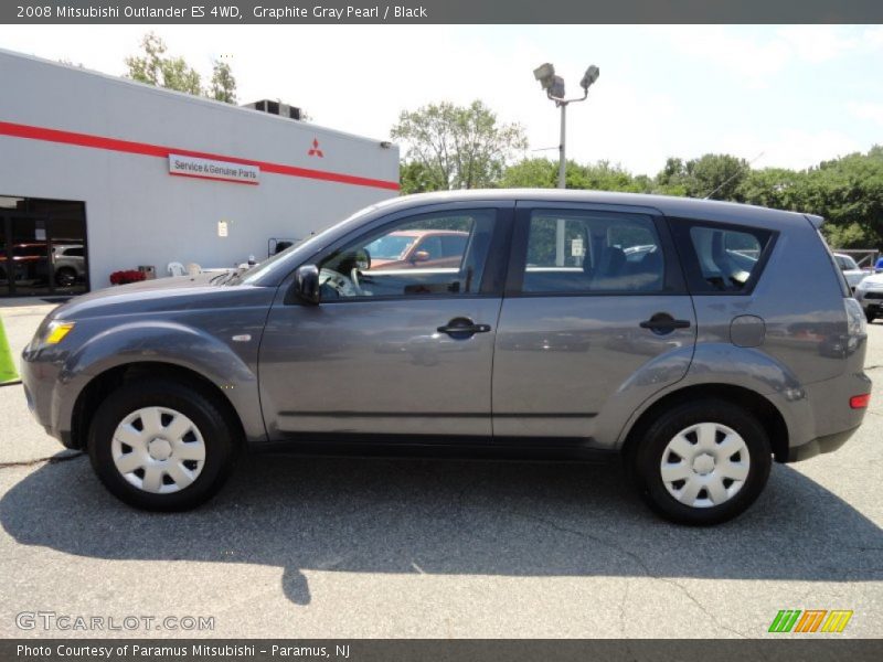Graphite Gray Pearl / Black 2008 Mitsubishi Outlander ES 4WD
