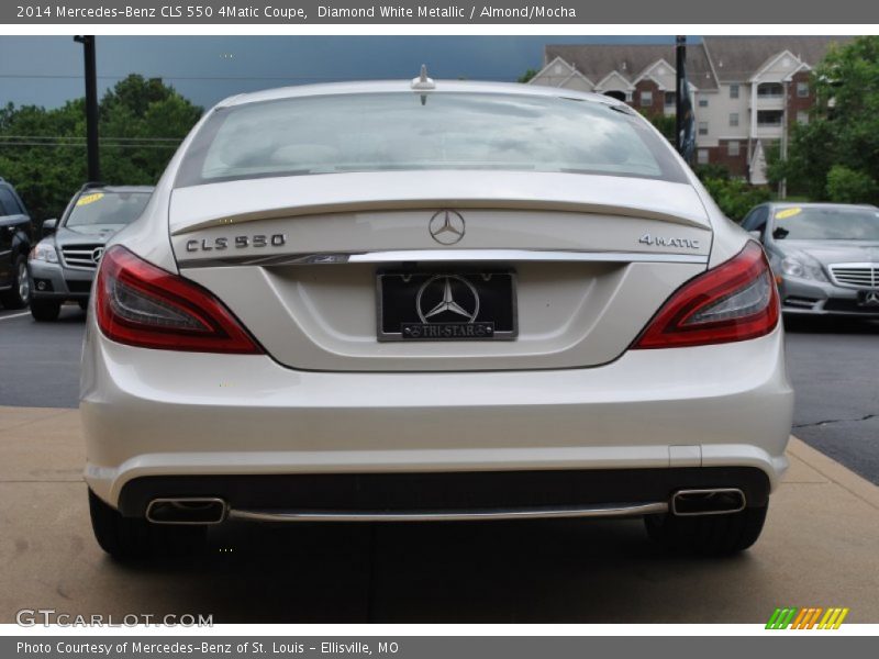 Diamond White Metallic / Almond/Mocha 2014 Mercedes-Benz CLS 550 4Matic Coupe