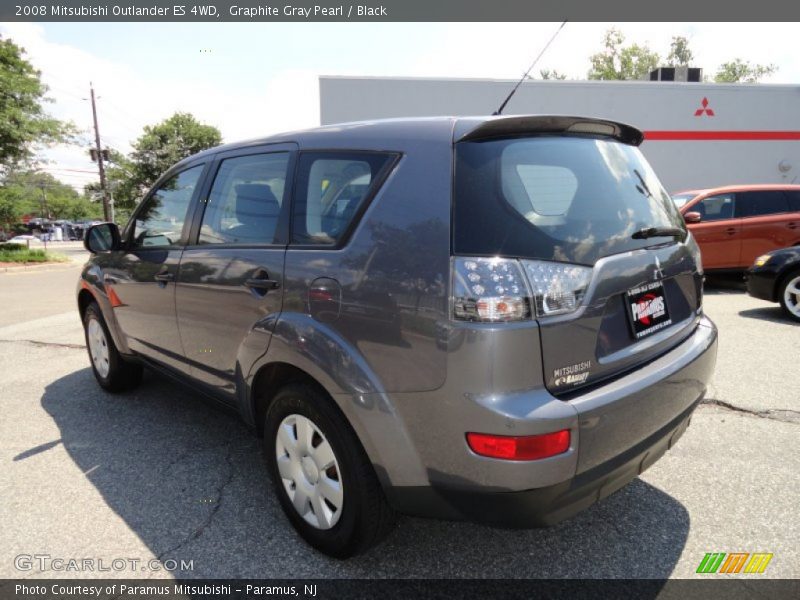Graphite Gray Pearl / Black 2008 Mitsubishi Outlander ES 4WD