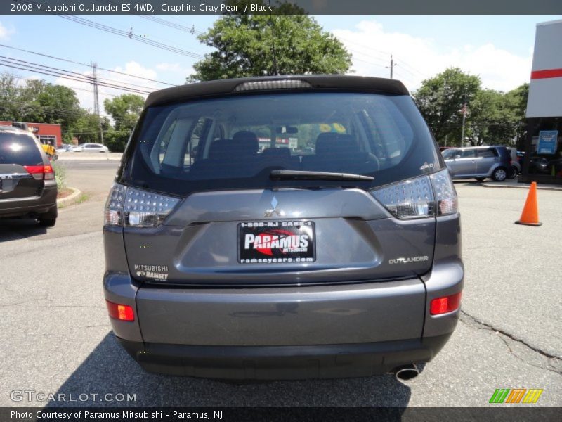 Graphite Gray Pearl / Black 2008 Mitsubishi Outlander ES 4WD