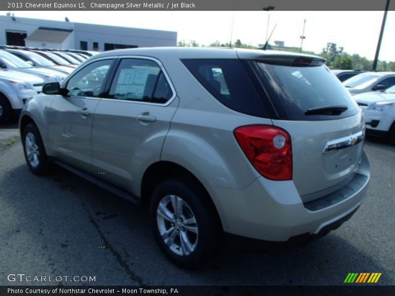 Champagne Silver Metallic / Jet Black 2013 Chevrolet Equinox LS