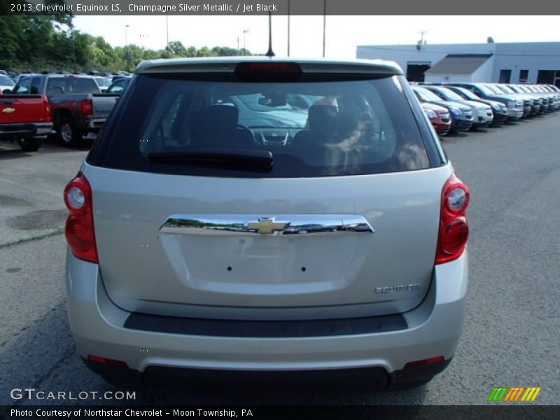 Champagne Silver Metallic / Jet Black 2013 Chevrolet Equinox LS