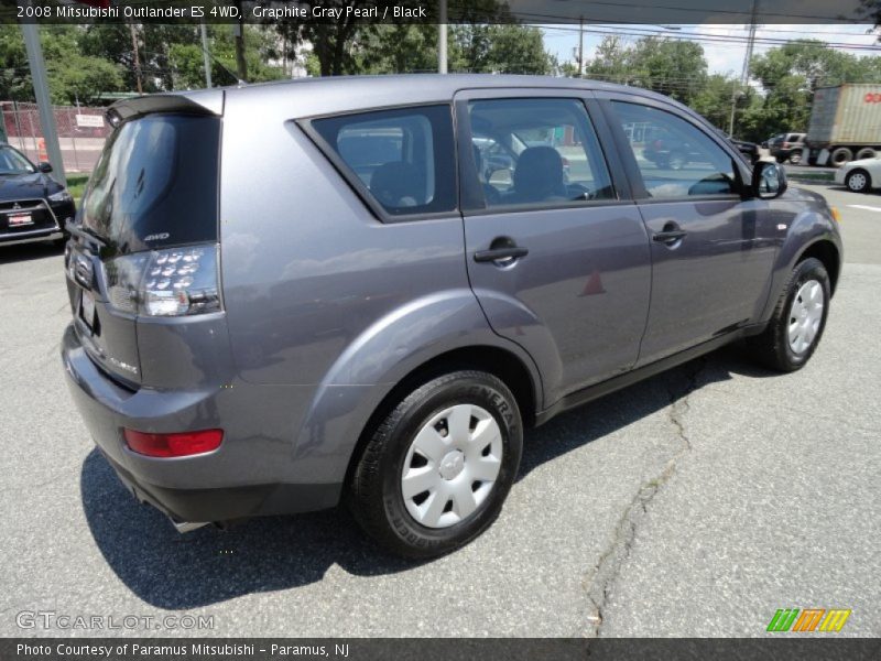 Graphite Gray Pearl / Black 2008 Mitsubishi Outlander ES 4WD