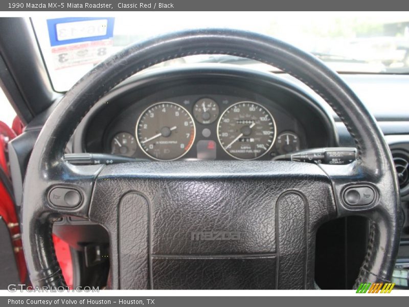 Classic Red / Black 1990 Mazda MX-5 Miata Roadster