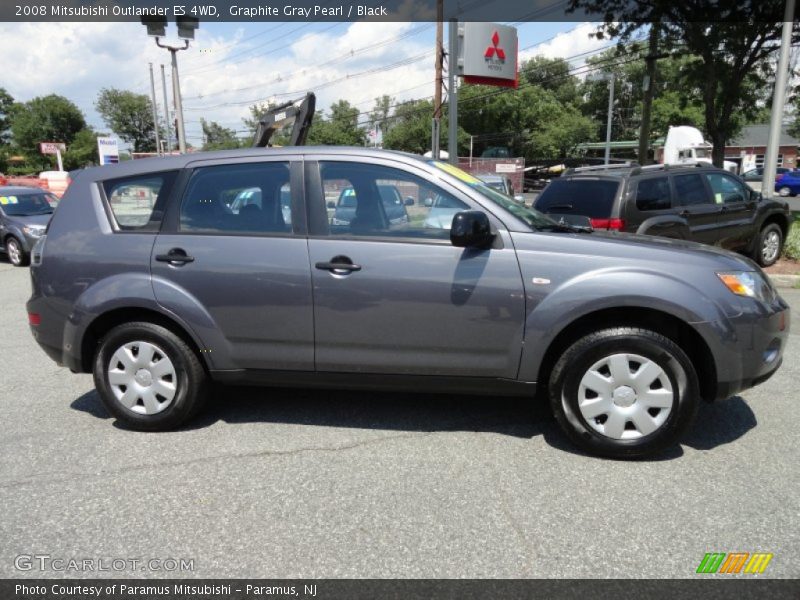Graphite Gray Pearl / Black 2008 Mitsubishi Outlander ES 4WD