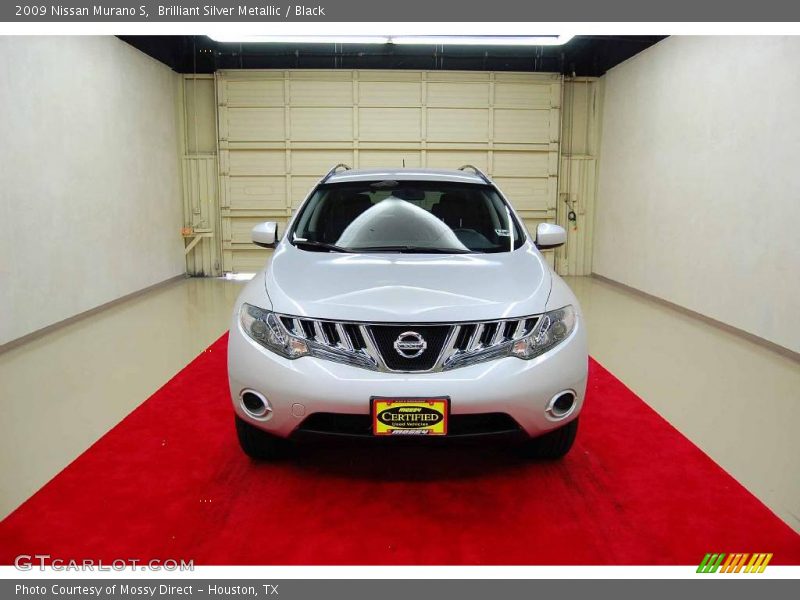Brilliant Silver Metallic / Black 2009 Nissan Murano S