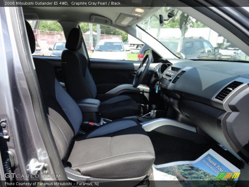Graphite Gray Pearl / Black 2008 Mitsubishi Outlander ES 4WD