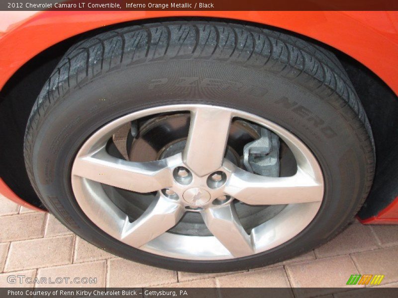 Inferno Orange Metallic / Black 2012 Chevrolet Camaro LT Convertible